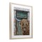 Stupell Industries Highland Cow by Barn Door Framed Print Under Glass, design by Jean Plout